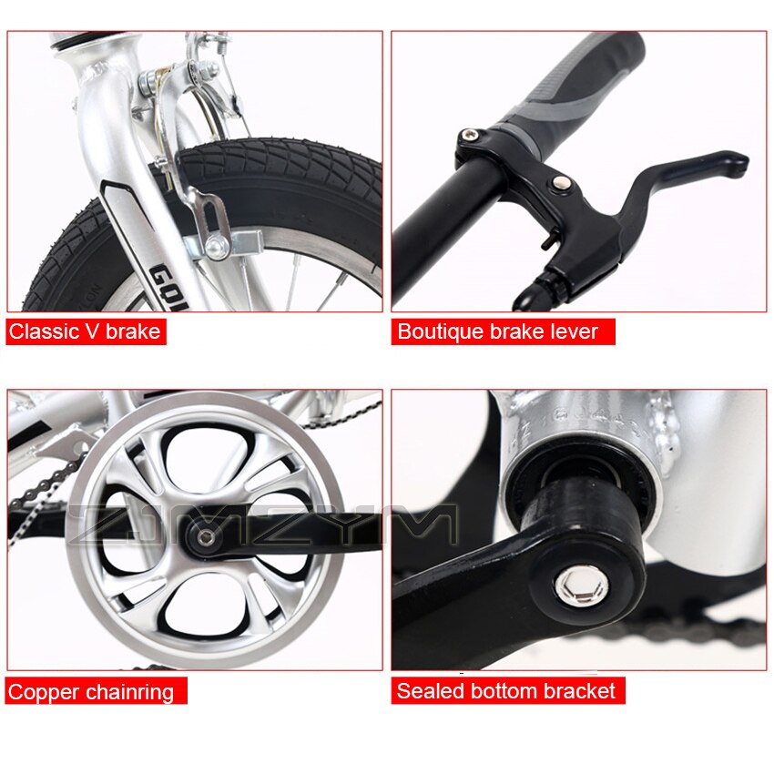 Brand New Folding Bicycle 16" for Girl Women Portable Bike Outdoor Subway Transit Vehicles Child Student Foldable Bicicleta