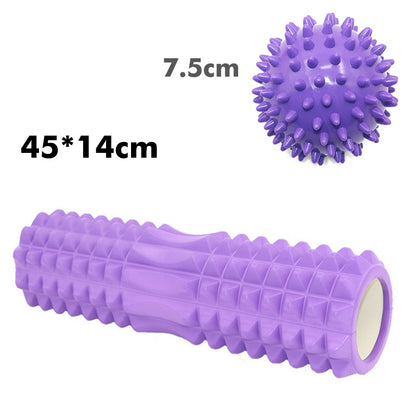 45cm*14cm Yoga column foam roller Pilates column balance bar stick relax muscle deep massage roller gym home fitness Crescent