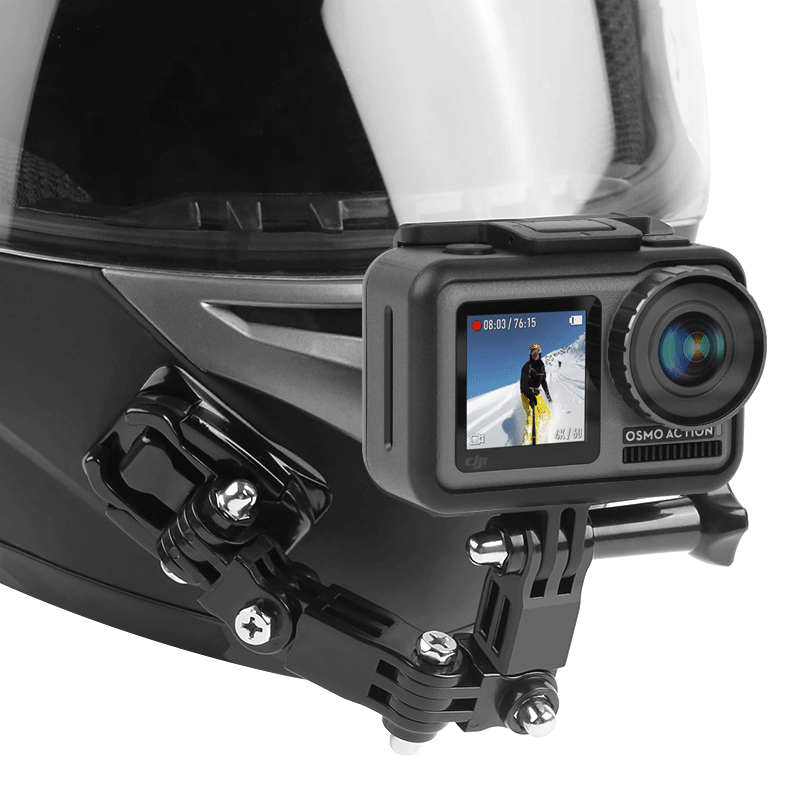 Helmet Strap Mount For Gopro Hero11 10 9 8 7 6 5 4 3 Motorcycle Yi osmo Action Sports Camera Mount Full Face Holder Accessories
