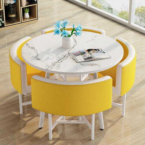 الطعام الجداول Dining Table Set 4 Chairs Tables For Lunch Dining Table Furniture For Home Dining Tables Magazine Table mesa