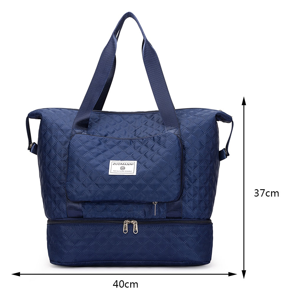 Dry-Wet Separation Yoga Handbags Large Capacity Waterproof Outdoor Gym Sports Travel Crossbody Bags Shoulder Bag for Women