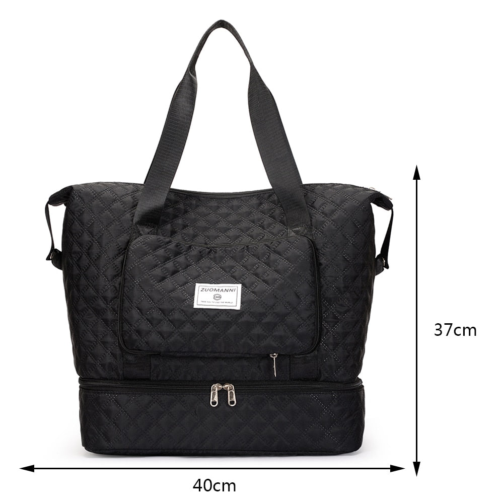 Dry-Wet Separation Yoga Handbags Large Capacity Waterproof Outdoor Gym Sports Travel Crossbody Bags Shoulder Bag for Women