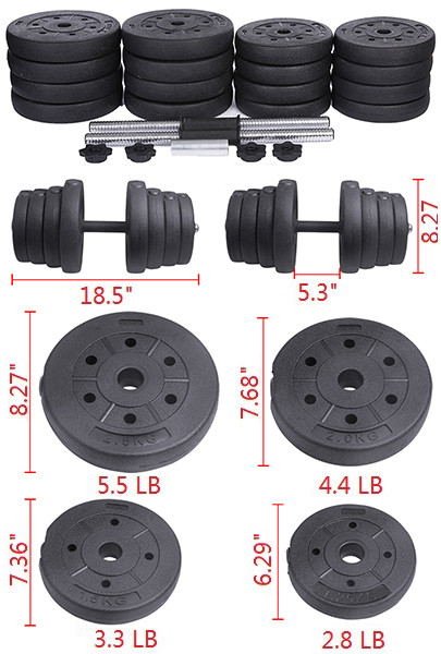 66 lb. Adjustable Dumbbells for Weight Training,