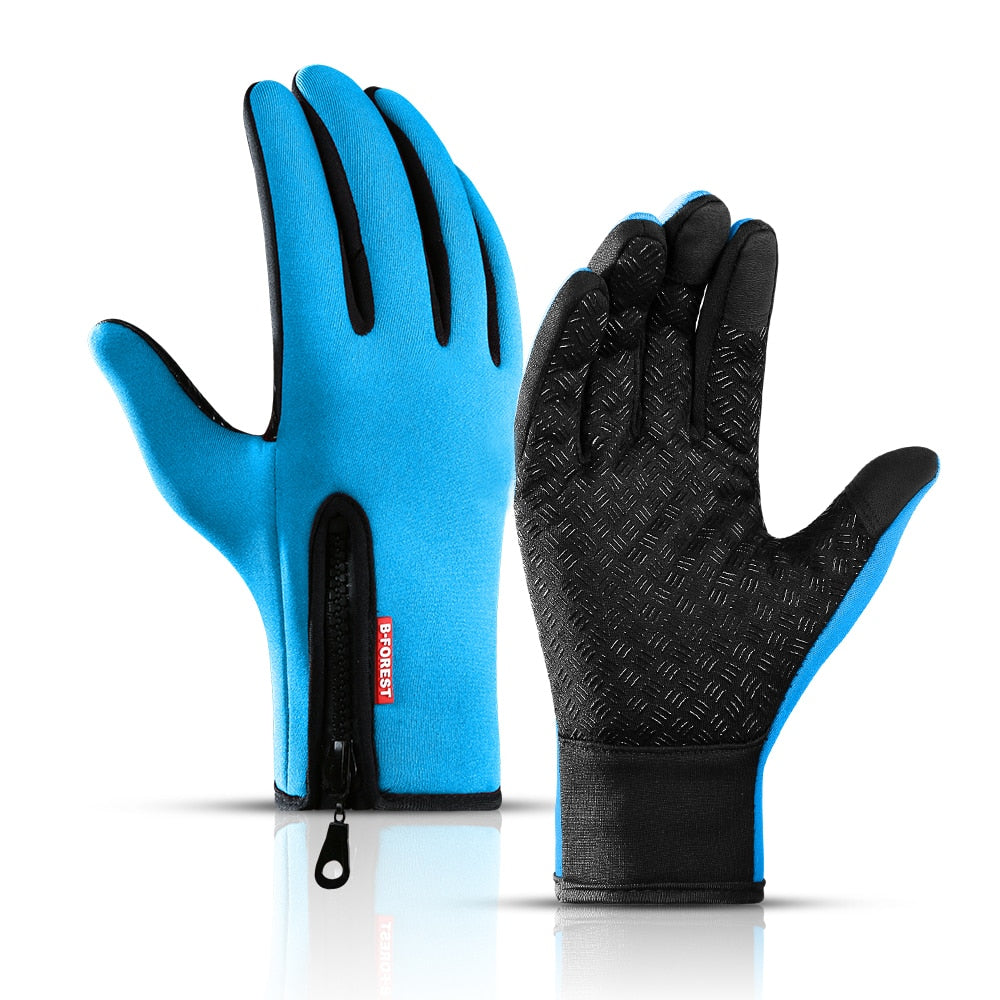 Unisex Sports Touchscreen Winter Thermal Warm Full Finger Gloves For Cycling Bicycle Bike Ski Outdoor Camping Hiking Motorcycle