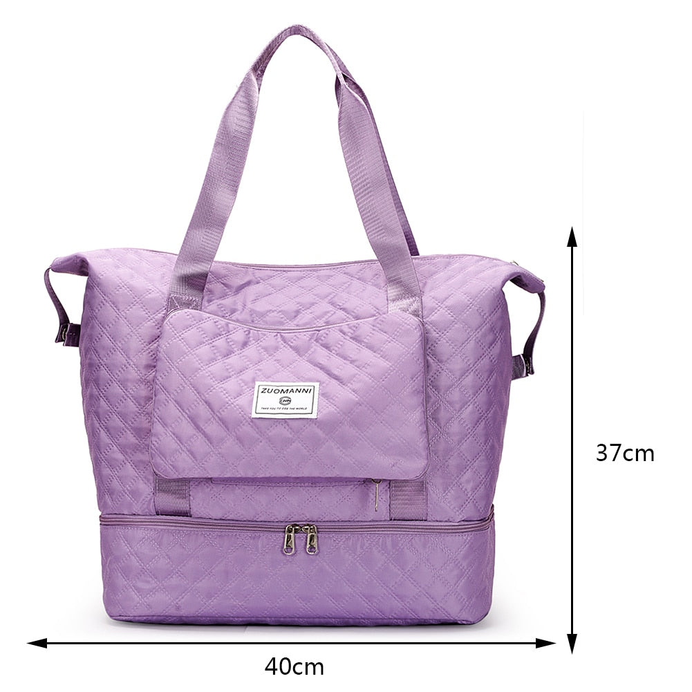 Dry-Wet Separation Yoga Handbags Large Capacity Waterproof Outdoor Gym Sports Travel Crossbody Bags Shoulder Bag for Women