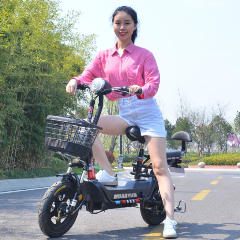 adult electric motorbike with passenger seat