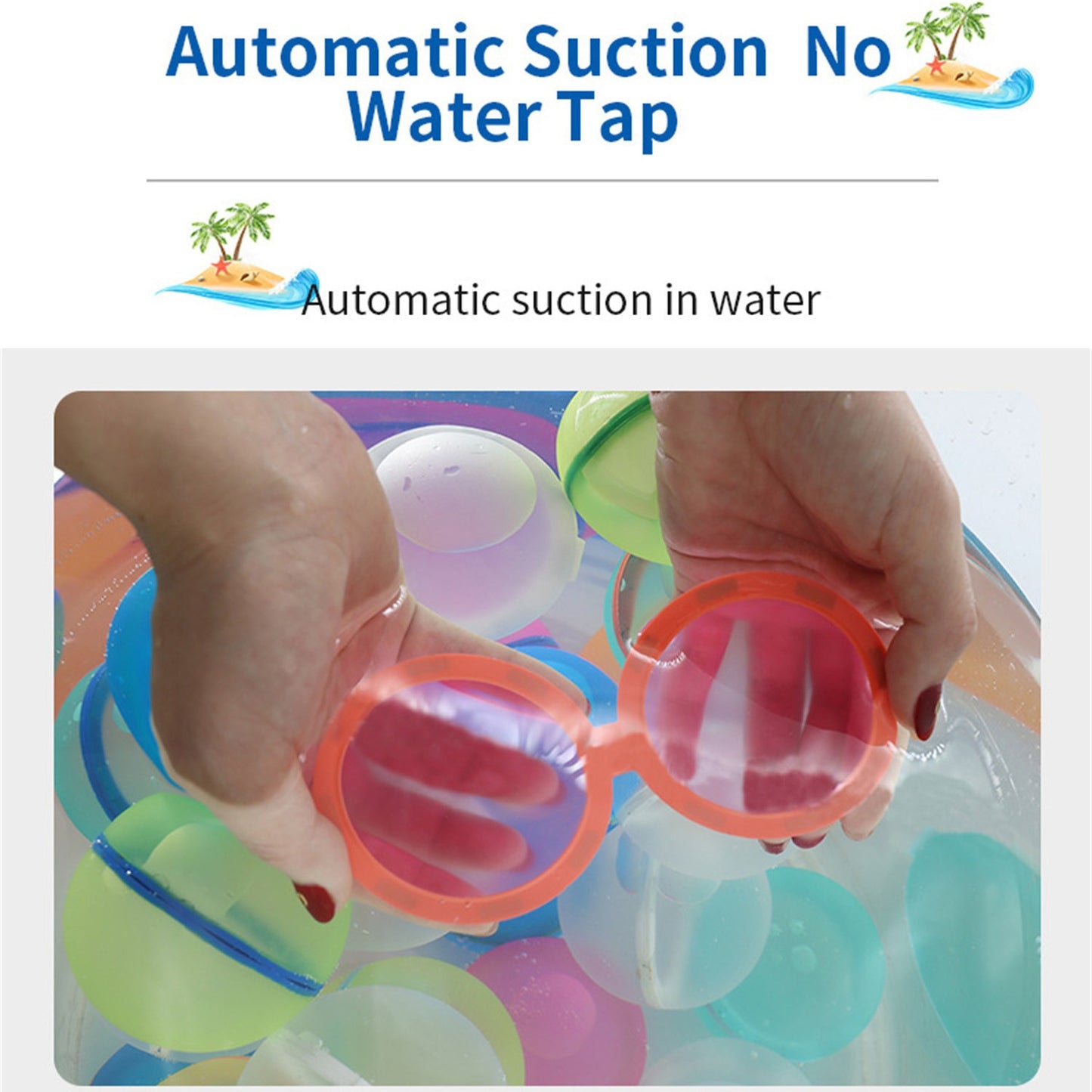 Dropshipping Water Balloon Water Bomb Splash Ball Toys Reusable Water Balloons Garden Game For Kids Playing Water