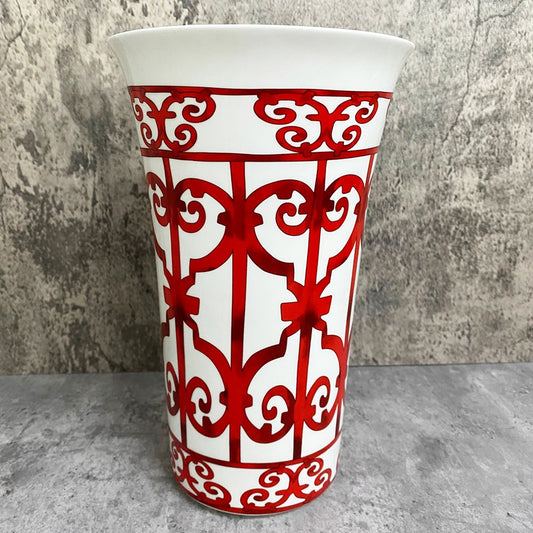 Luxury Ceramic Fashion Red Vase Simple Modern Porcelain Living Room Decoration Home Furnishings Dried Floral Flower Arrangemen